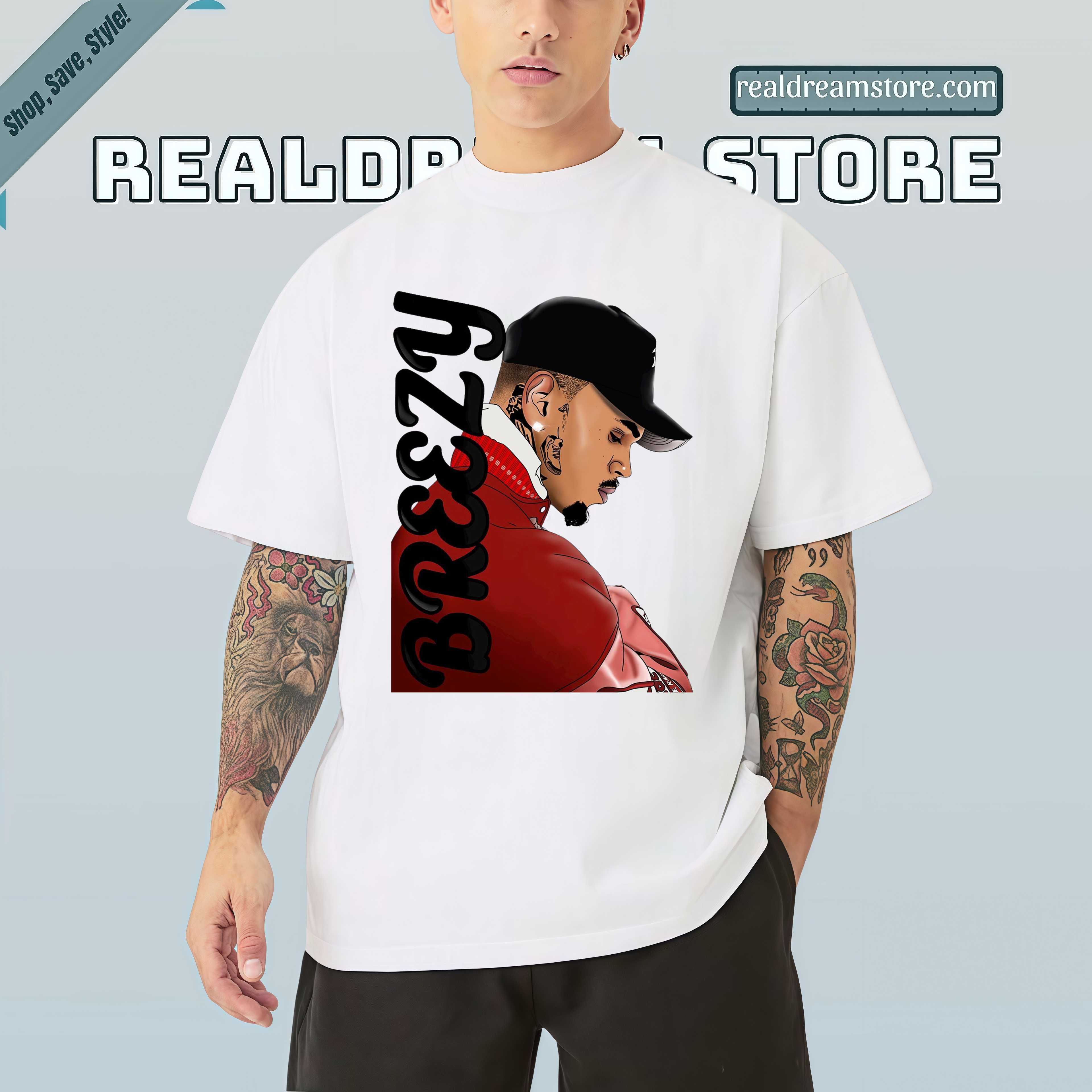 Chris Brown "Breezy Bowl Xx" Official Merch Tshirt - Chris Brown Light Color Tee Chris Brown "Breezy Bowl Xx" Official Merch Tshirt - Chris Brown Light Color Tee